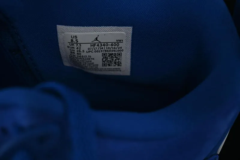 All categories Air Jordan Jordan series basketball shoes Air Jordan 4 Nigel Sylvester x Air Jordan 4 Retro "Blue" AJ4 Joe 4 joint blue brick HF4340-400